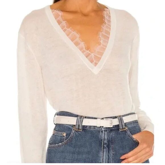 NWT IRO HABY Sweater Cloudy White Size Medium - Picture 2 of 12